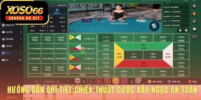 Chiến thuật Xâu Ngọc trong Fan Tan 4 Môn ưu tiên bảo toàn vốn